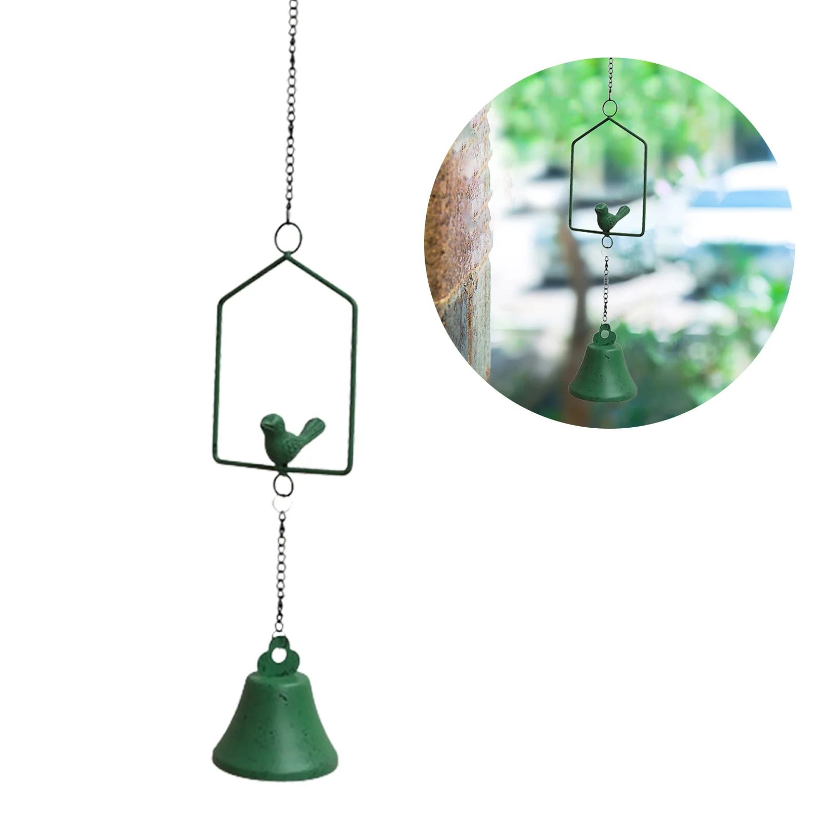 

Ветровой Колокольчик для улицы, винтажные подвески, комнатный ветровой Колокольчик для птиц, двери, стен, окна, украшение для сада, патио, па...