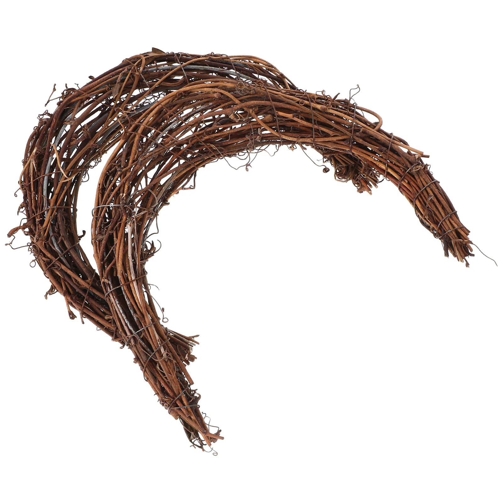 2 шт. гирлянда из ротанга в форме луны венок для изготовления колец материал