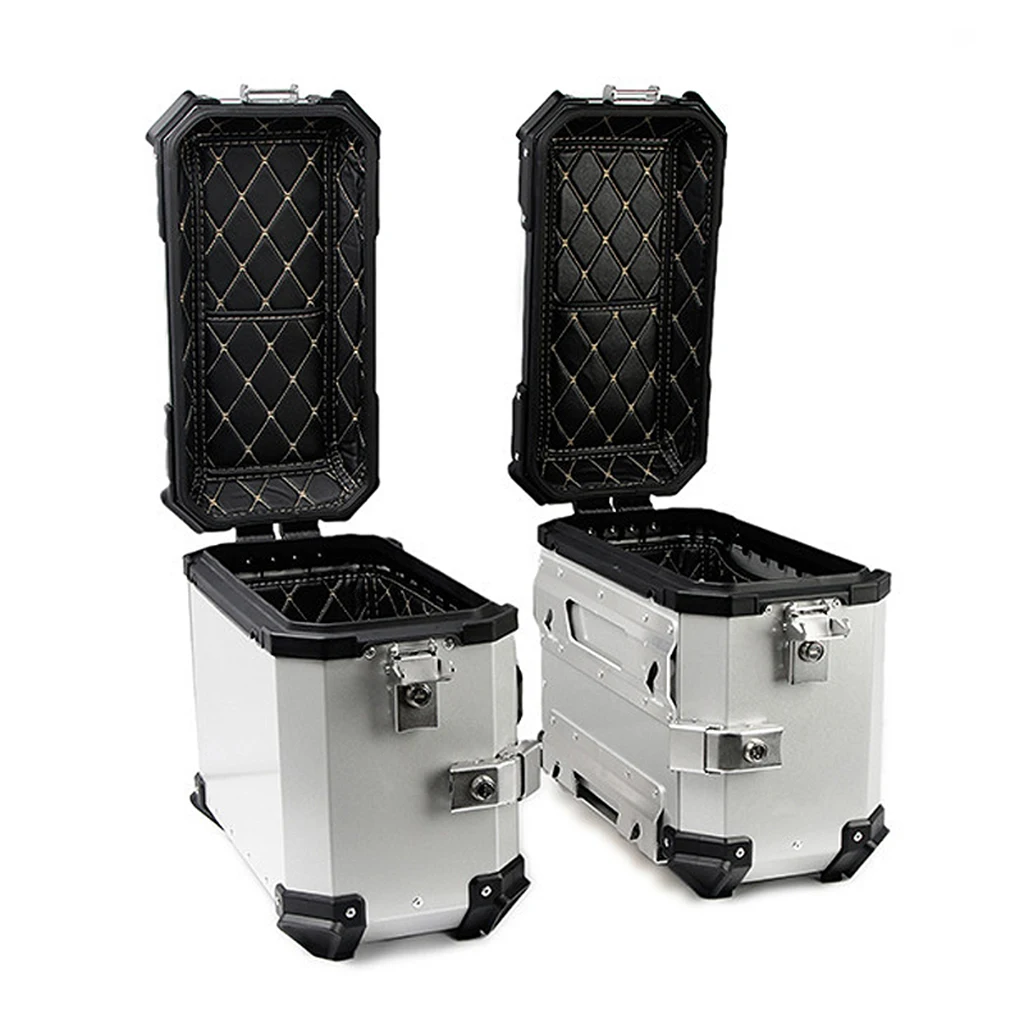 Мотоциклетные сумки алюминиевая боковая коробка для мотоцикла 38L боковые Чехлы