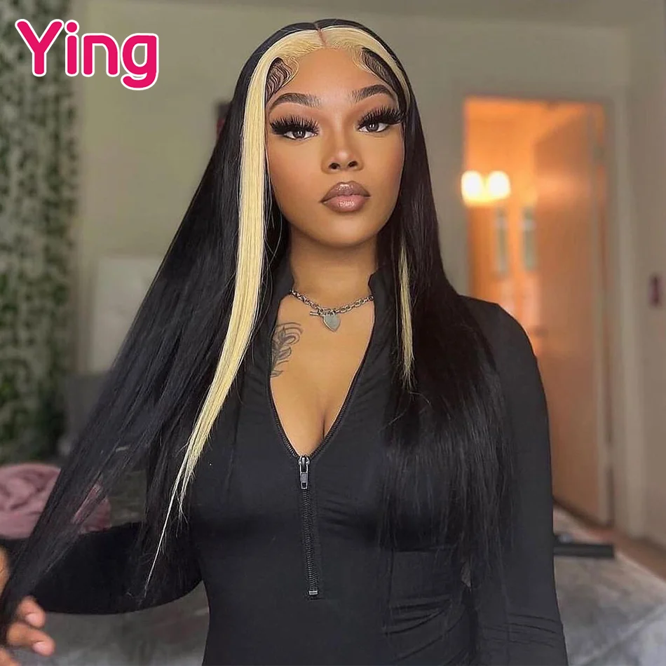 613 Highlight Transparent Lace 13x4 Straight Lace Front Wigs For Black Women Brazilian Remy 13X6 Lace Frontal Human Hair Wigs