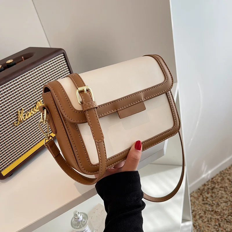 

Модные сумки HOCODO через плечо для женщин, дамская сумочка на плечо из искусственной кожи с клапаном, качественные маленькие женские сумки на ...