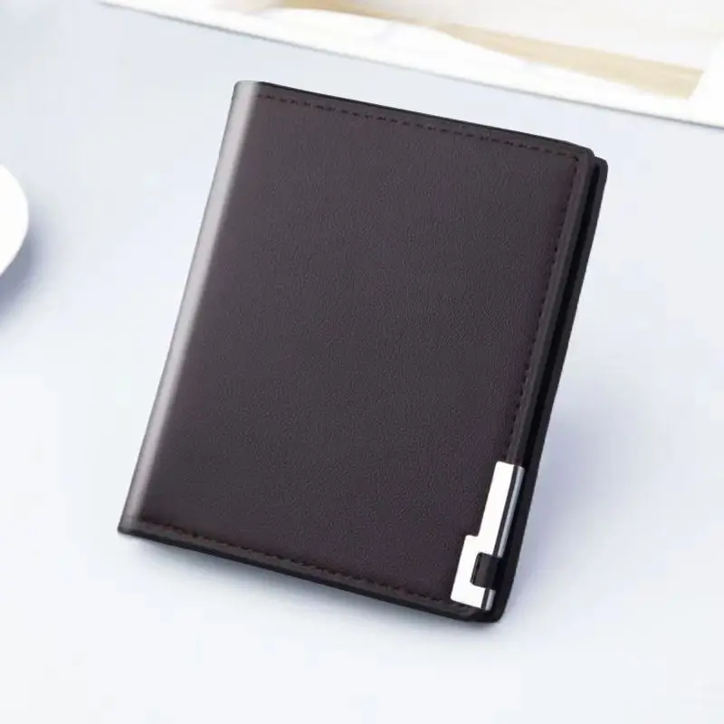 

Hot Selling Fashion Men Wallets 2023 Luxury Brand Short Wallet Men's Multi-card Ultra-thin Wallet Trend No Zipper Coin Purse