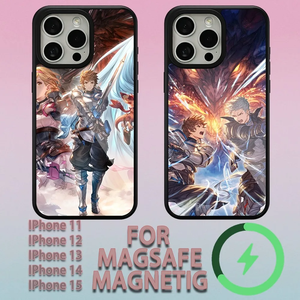 Магнитный Беспроводной Чехол Для Телефона Magsafe Game Granblue Fantasy Relink iPhone 11/12/13/14/15 Plus Pro