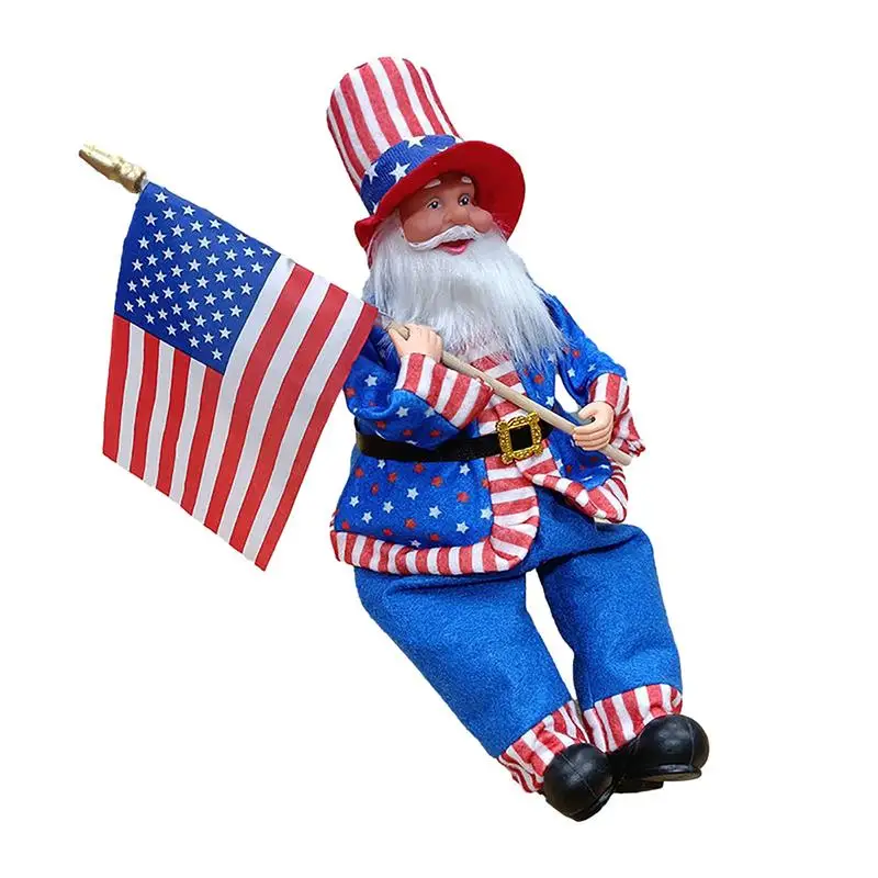 

Patriotic Uncle Sam Ornaments Independence Day Decoration Uncle Sam National Day Ornaments Uncle Sam Figurines For Independence