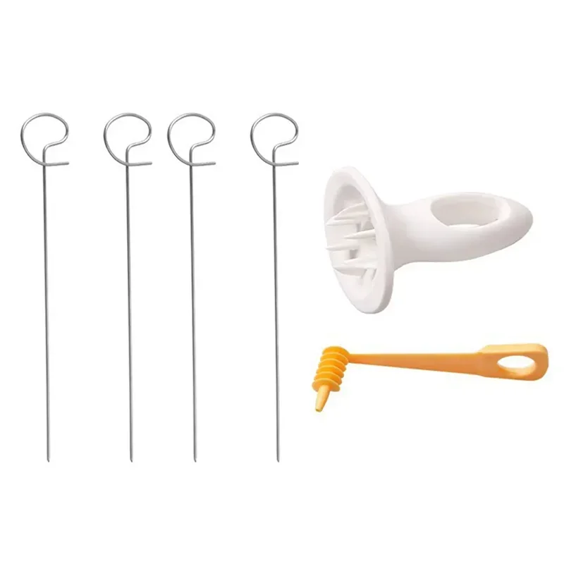 Спиральный картофельный резак с 4 палочками из нержавеющей стали спиральный