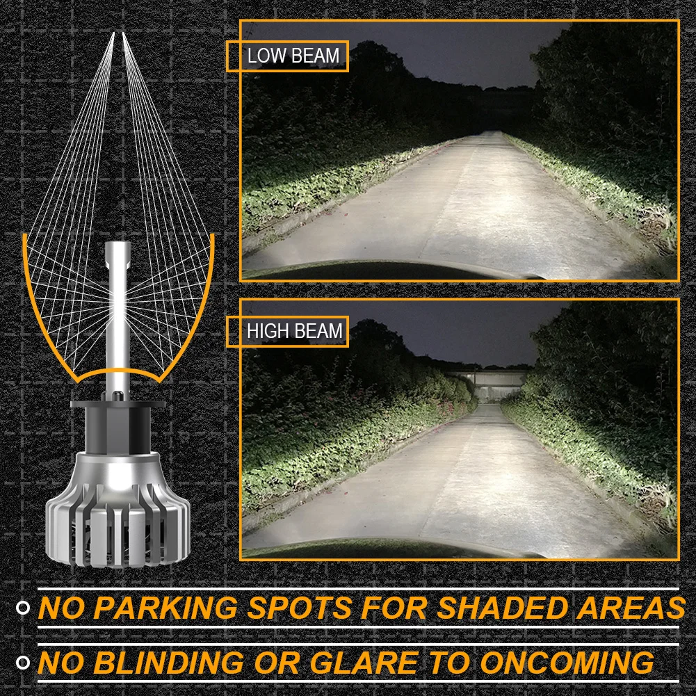 2 шт. 100 лм 6500 Вт H1