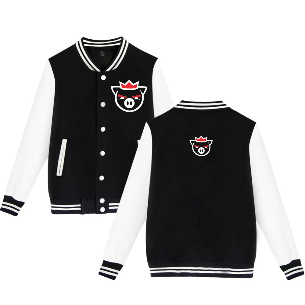 

Personality Anime Game Technoblade pattern print baseball comfortable streetwear Harajuku Men Women style couple baseball jacket