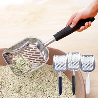cat litter shovel stainless steel cat litter scoop aluminum alloy sand sifter cats toilet shovel cats sand scoop cleaning tools
