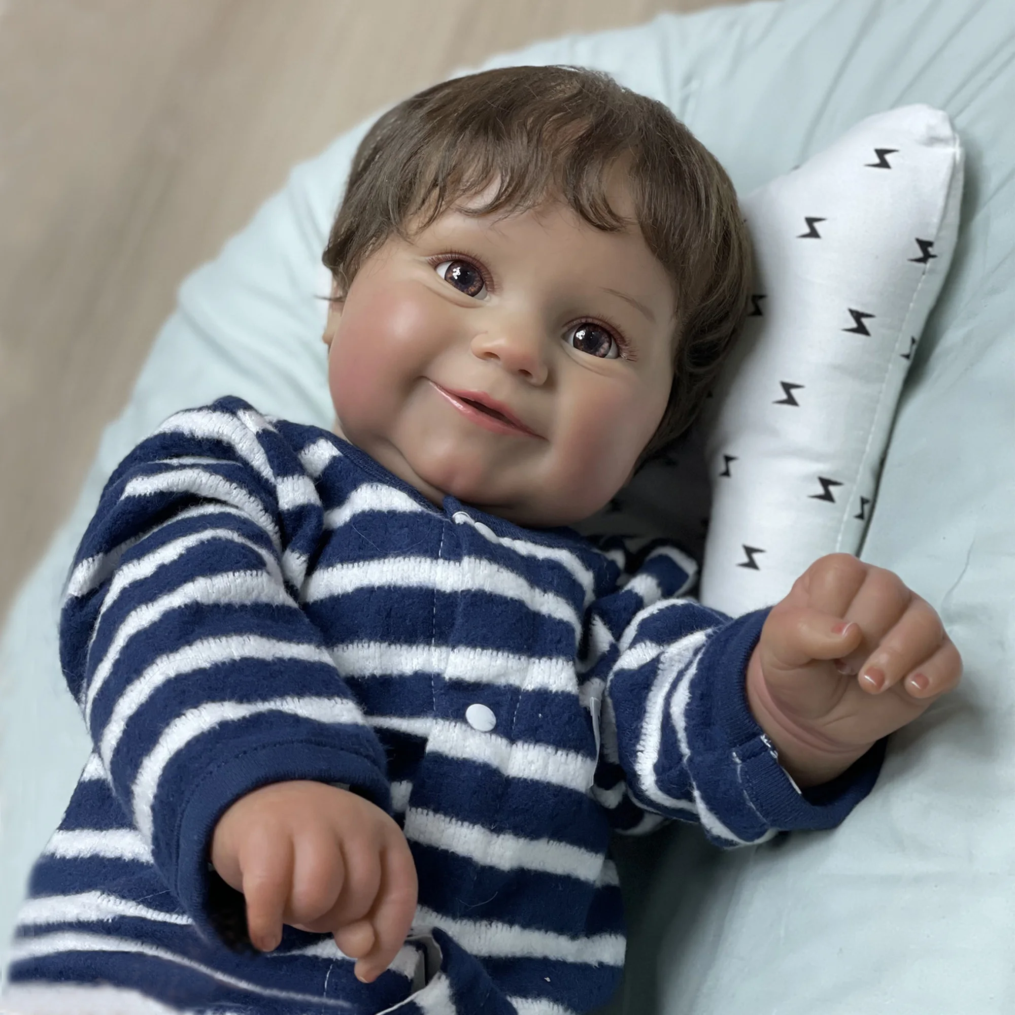 

24 inch Reborn Baby Dolls Maddie Newborn Baby Toy For Children Boneca Renascida Brinquedo Bebe Para Crianças