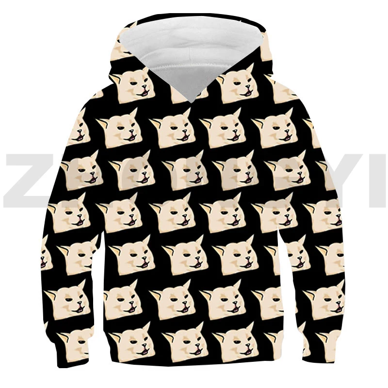 Худи детское оверсайз в стиле хип-хоп повседневная мультяшная толстовка с 3D