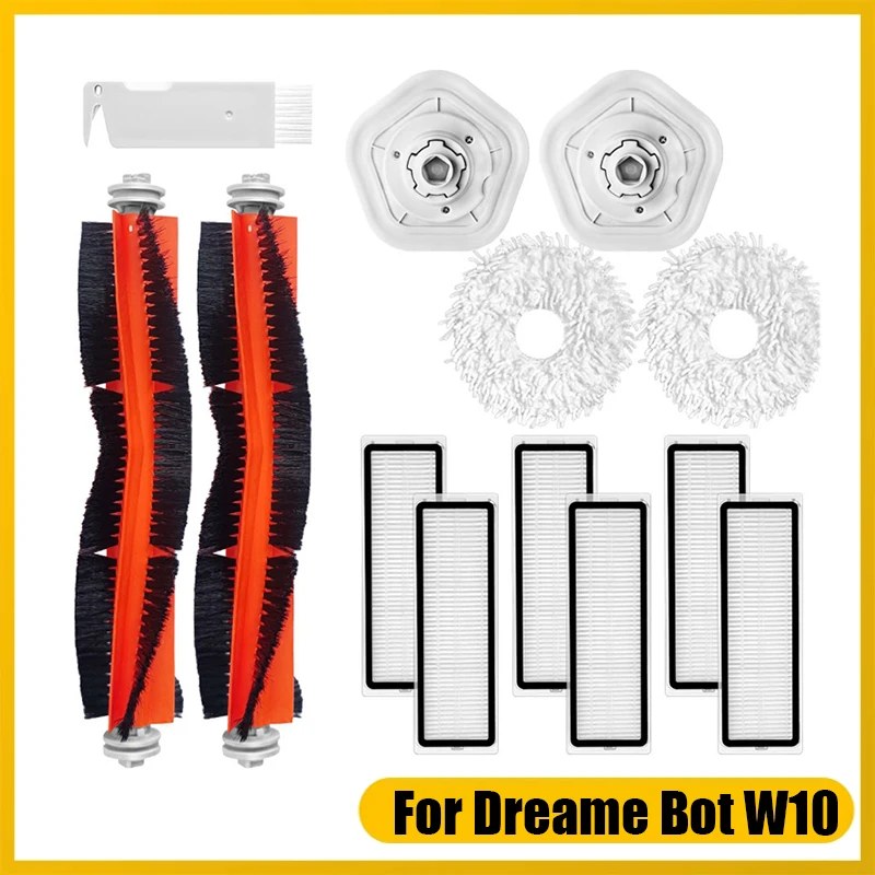 

Promotion!11Pcs Main Brush Hepa Filter Mop Rag Mop Pad Replacement for Xiaomi Dreame Bot W10 Cleaning Robot Vacuum Spare Parts