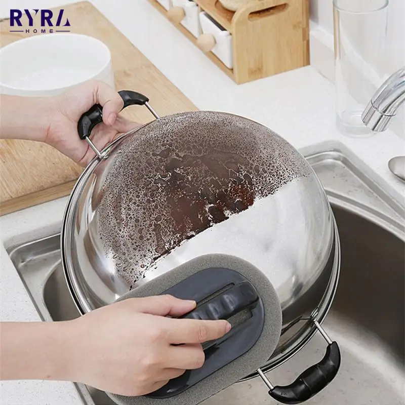 

Kitchen Sponge Brush Super Strong Decontamination Brush Sponge Emery Hot Sale Powerful Descaling Melamine Sponge Cleaning Brush