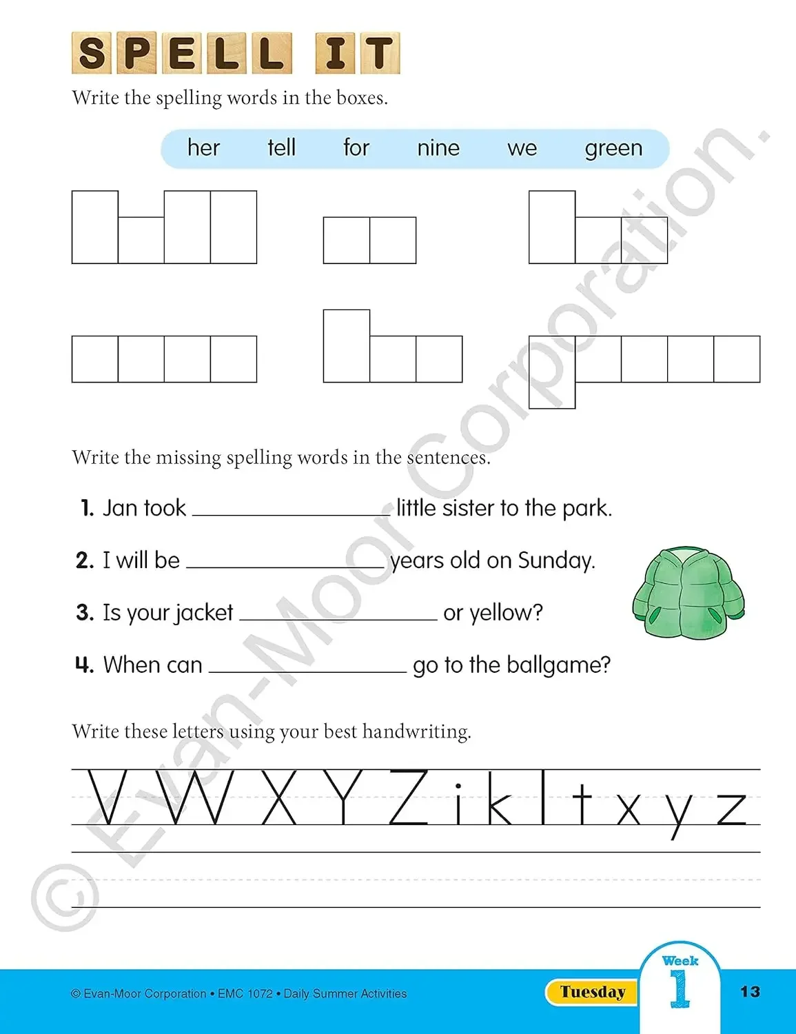 Фото Evan-Moor Daily Summer Activities, рабочая тетрадь для 1-2 классов, возраст 6, 7, 8, книга на английском языке 9781629384849 №5