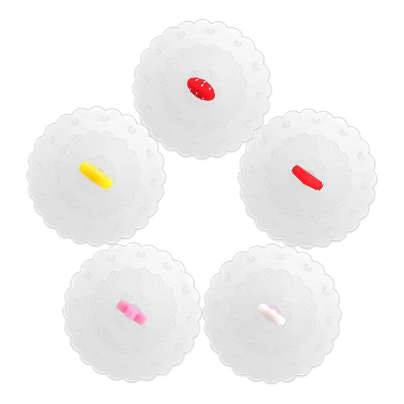 

5 шт., силиконовые крышки для кружек