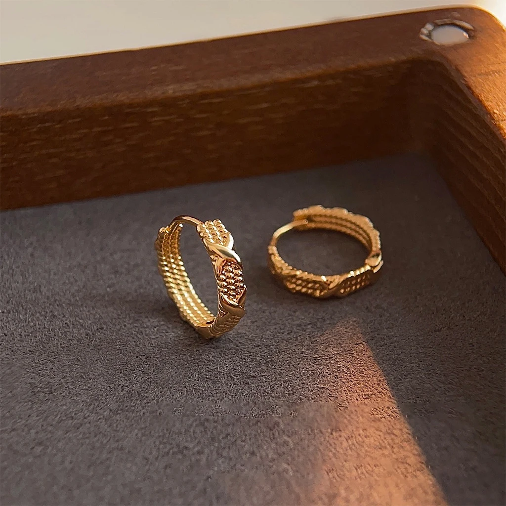 Геометрические круглые серьги-кольца роскошные индивидуальные серьги для