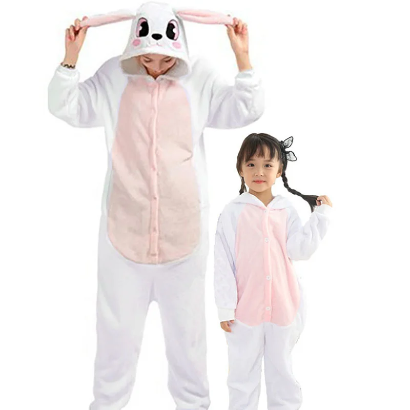 Family Kigurumi Pajamas Yellow Animal Onesie Cosplay Costume Pajamas For Kids and Adults For Babies Kids and Adults