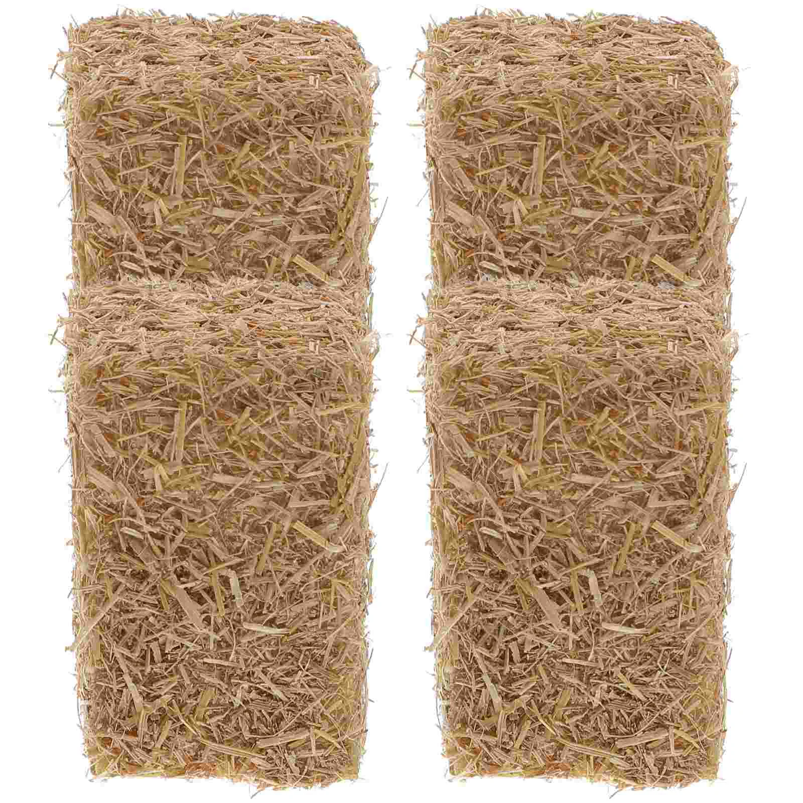 

Miniature Hay Bales Figurine Decorative Straw Bale Ornament Mini Haystack Decoration Dollhouse Farm Accessories Western Prop