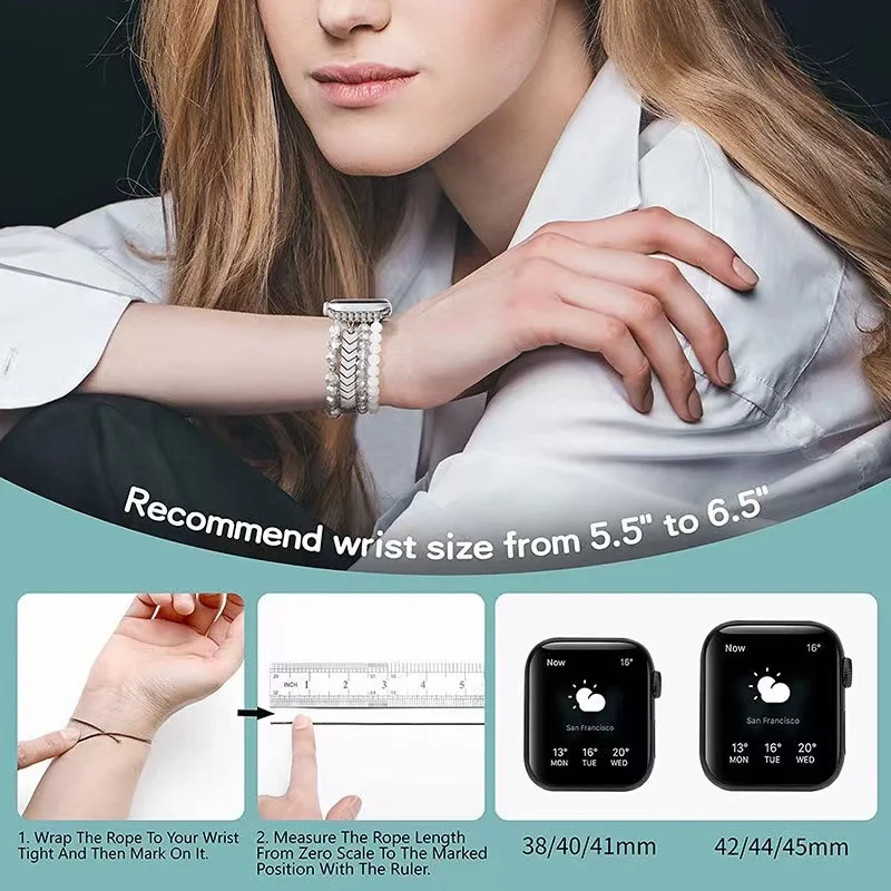 Jewelry+Alloy Metal Strap For Apple Watch Band 49mm 45mm 44mm 41mm 42mm 40mm Women Bracelet Wristband iWatch Ultra 8 7 6 5 4 SE