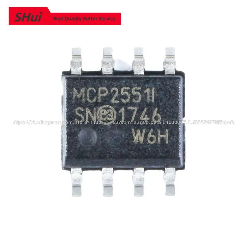 

2PCS MCP2551 MCP2551-I/SN SOIC-8 High Speed CAN Transceiver IC Chip SMD