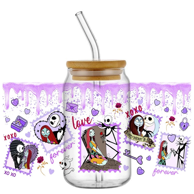 Miniso смешанный мультяшный герой 16OZ UV DTF обертки для чашек переводная наклейка