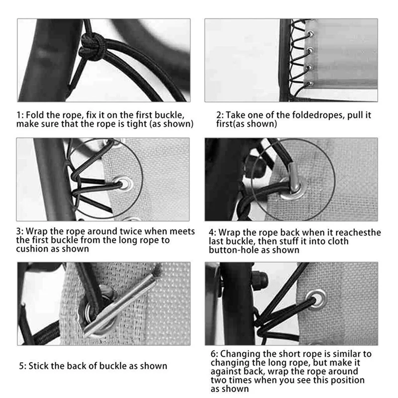 8 шт. эластичная многожильная веревка для кемпинга Dichotomanthes крепежные шезлонги