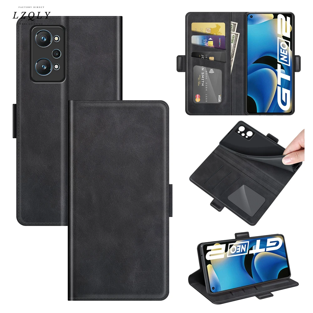 

Case for Realme Gt Neo 2 Leather Wallet Flip Cover Vintage Magnet Phone Case for Realme Gt Neo 2 Coque