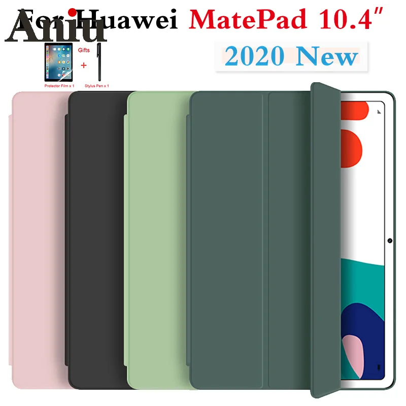 

2020 New Case For HuaWei MatePad 10.4 Case Soft Silicone Cover for Mate Pad 10.4 inch Hoter with Smart Sleep Wake Funda Capa