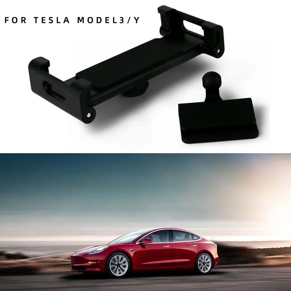 

Новинка 100%, черный держатель для телефона Tesla Model 3/Y 2019-2021, держатель для телефона на заднее сиденье автомобиля