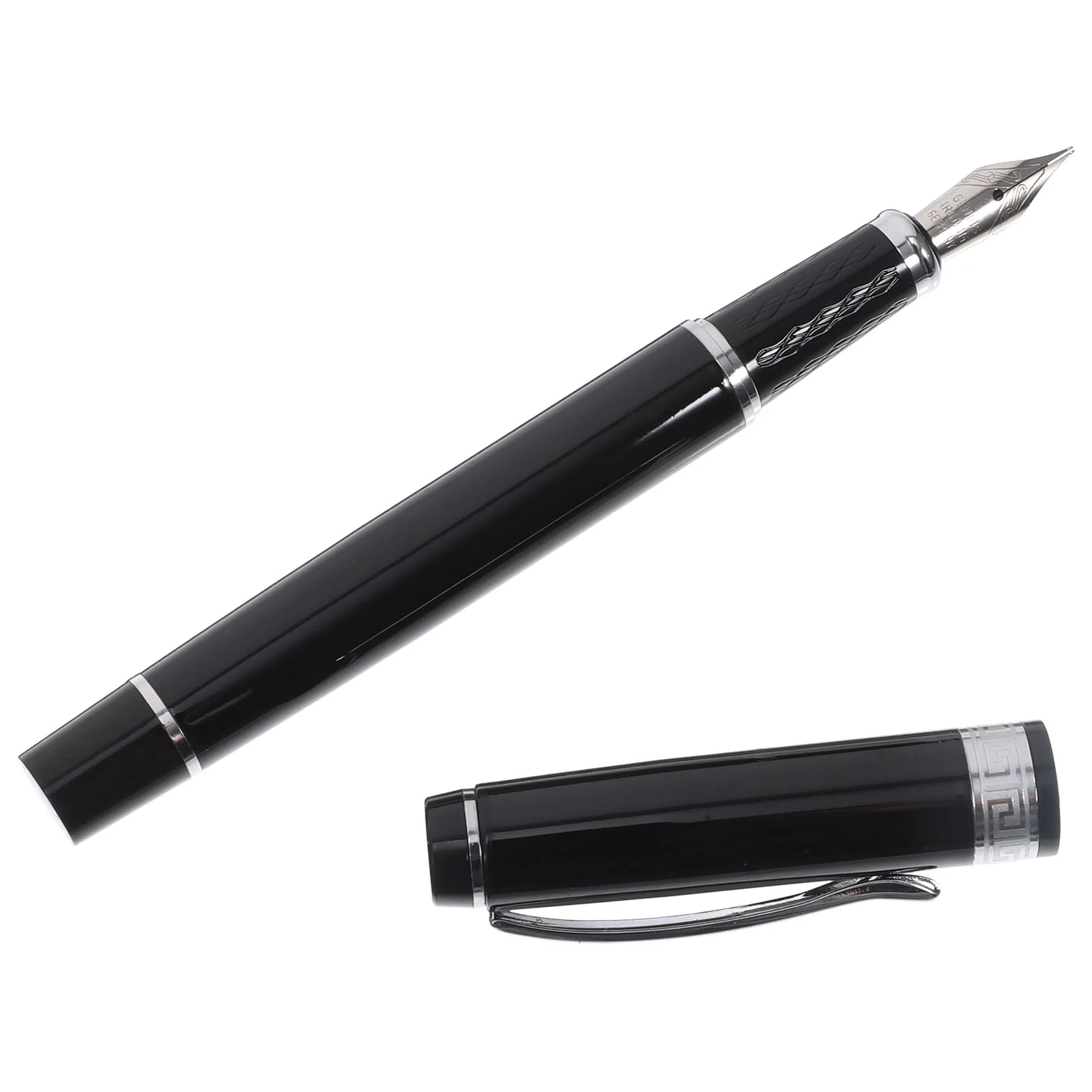 

Pen Writing Fountain Signature Calligraphy Stationery Students Ink Practice Office Refillable Smooth Pens Metal Ballpoint Supply