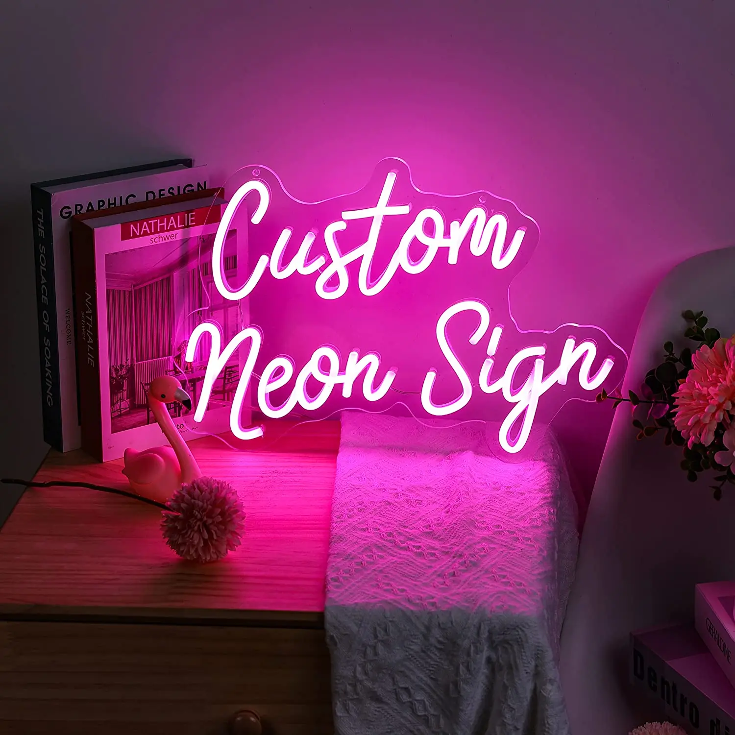 Custom Neon Led Light Can Personalized Custom Logo Neon Sign For Wedding Happy Birthday Party Gift Wall Decor Neon Light Sign