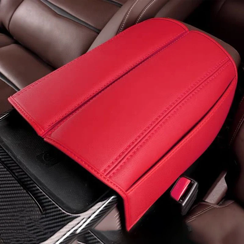 

For BYD Han EV DM 2022 2023 Armrest Box Cover Console Pad With Storage Bag Protective Sleeve With Storage Bag Interior