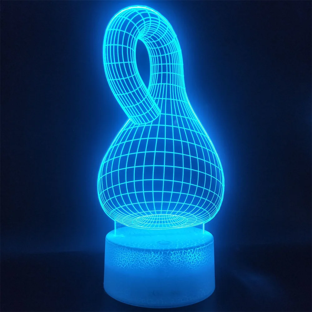 

3D Illusion Night Light Bend Bottle Led Colorful Night Lamp Holiday Gift Children Sleep Lights Table Lamp Living Decoration