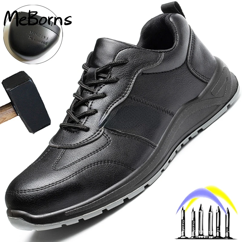 

Male Insulation Shoes 6KV Waterproof Work Shoes Anti-Smash Anti-Puncture Safety Shoes Sneakers Men Steel Toe Protective Shoes