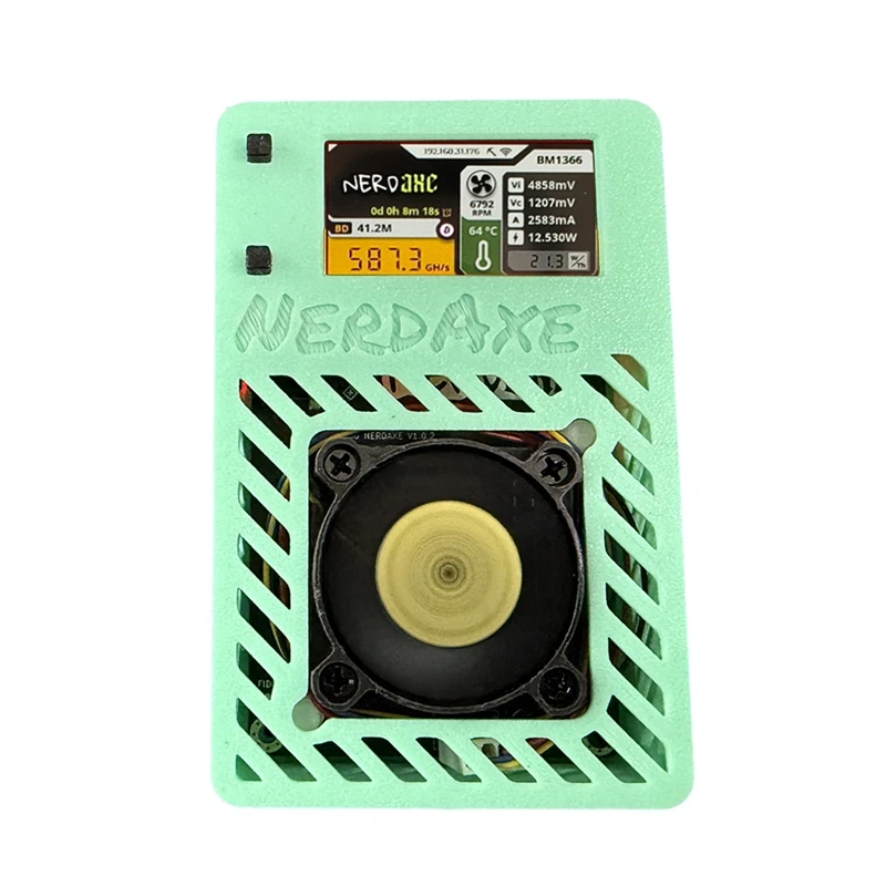 Nerdaxe Miner Nerdminer S19XP BM1366 500Gh/S ASIC Bitcoin Micro-Miner Лотерейный майнер с дисплеем BR PLUG