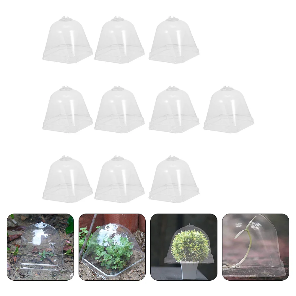 

Cloche Cover Domebell Garden Protectorplants Greenhouse Humidity Mini Vegetable Cloches Protection Covers Clear Nursery