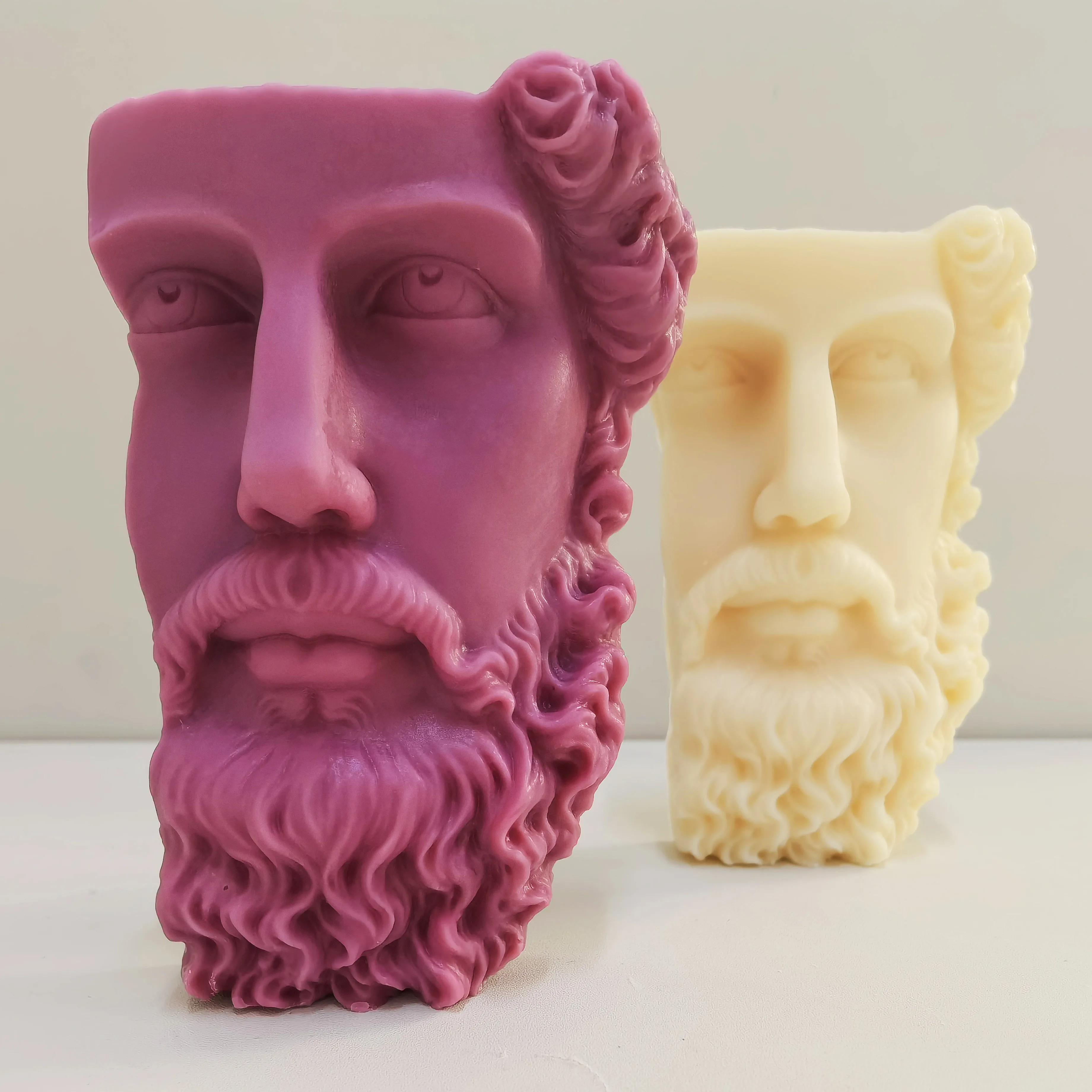 

Michelangelo Greek Character Head Artist European Home Decoration Ornaments Candles Soy Wax Gypsum Resin Soap Silicone Mold