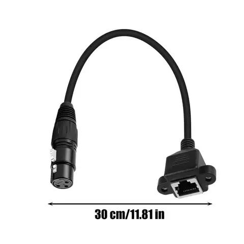 30 см Ca-non XLR 3-жильный разъем «мама/папа» к RJ45 «мама» с ушками аудиокабель для DMX-CON специальный аудиокабель XLR3 к RJ45