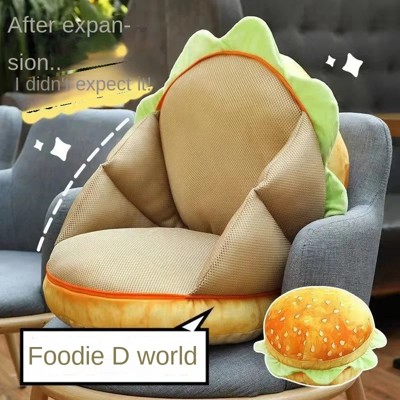 

Toast Sofa Cushion Home Decor Plushie Stuffed Soft Burger Pillow Car Seat Soft Filled Backrest Funny Snack Bread Gift Cute Plush