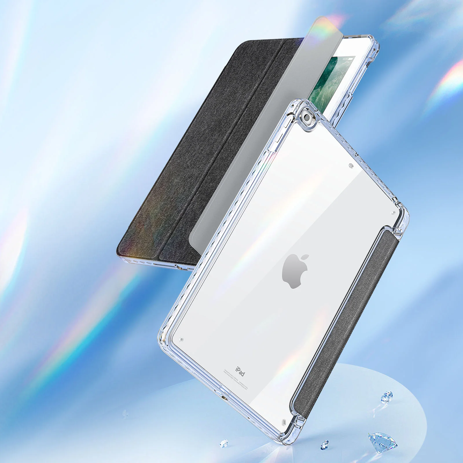 DUX DUCIS Senior прозрачная задняя крышка из искусственной кожи для Apple iPad Air 2 9 7 дюйма