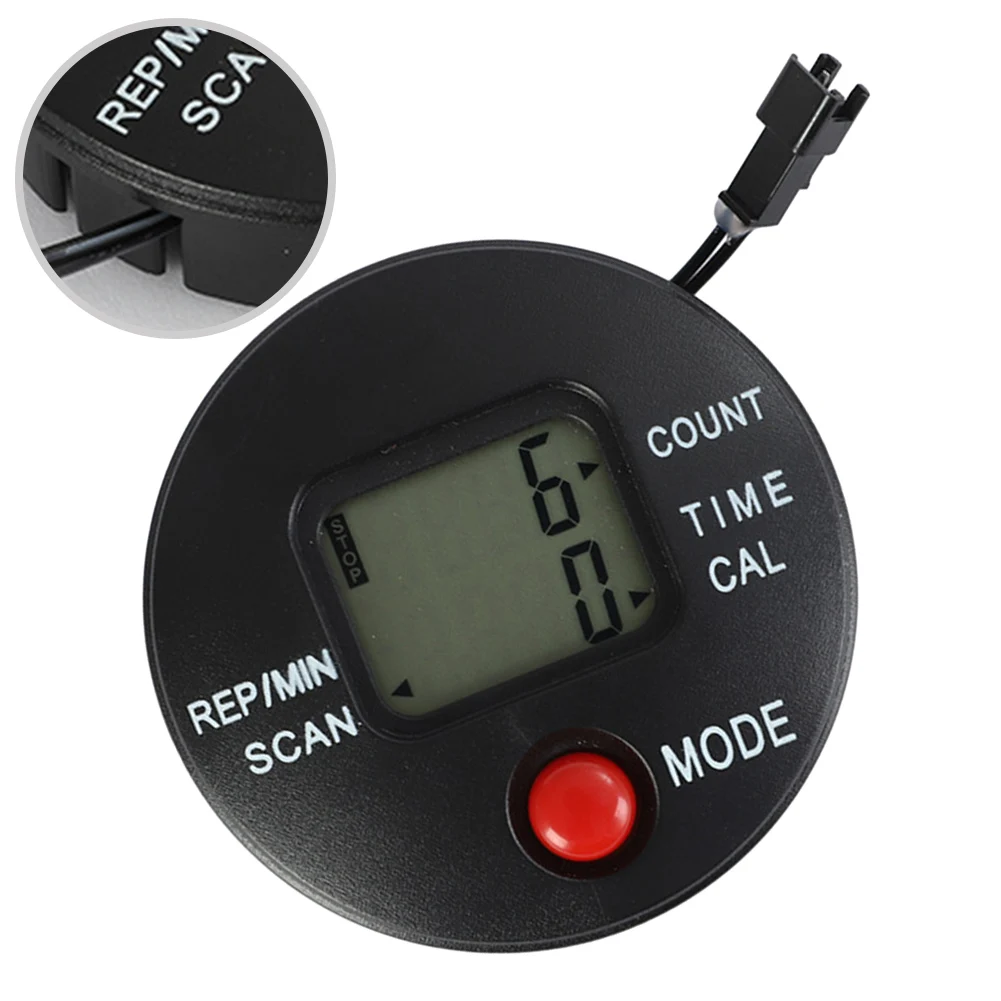 Монитор велосипедного тренажера с цифровым дисплеем и счетчиком шагов для