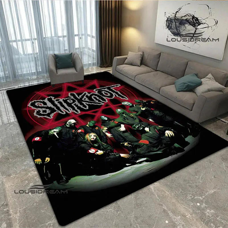 

S-SLIPKNOT band printed carpet yoga mat Non -slip carpet room decor carpets for living room cute rug area rug birthday gift