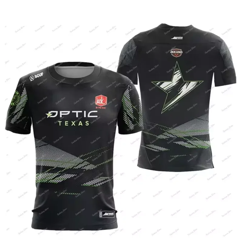 O-UR men's short sleeved T-shirt esports fashion 3D printing casual quick drying summer 2024