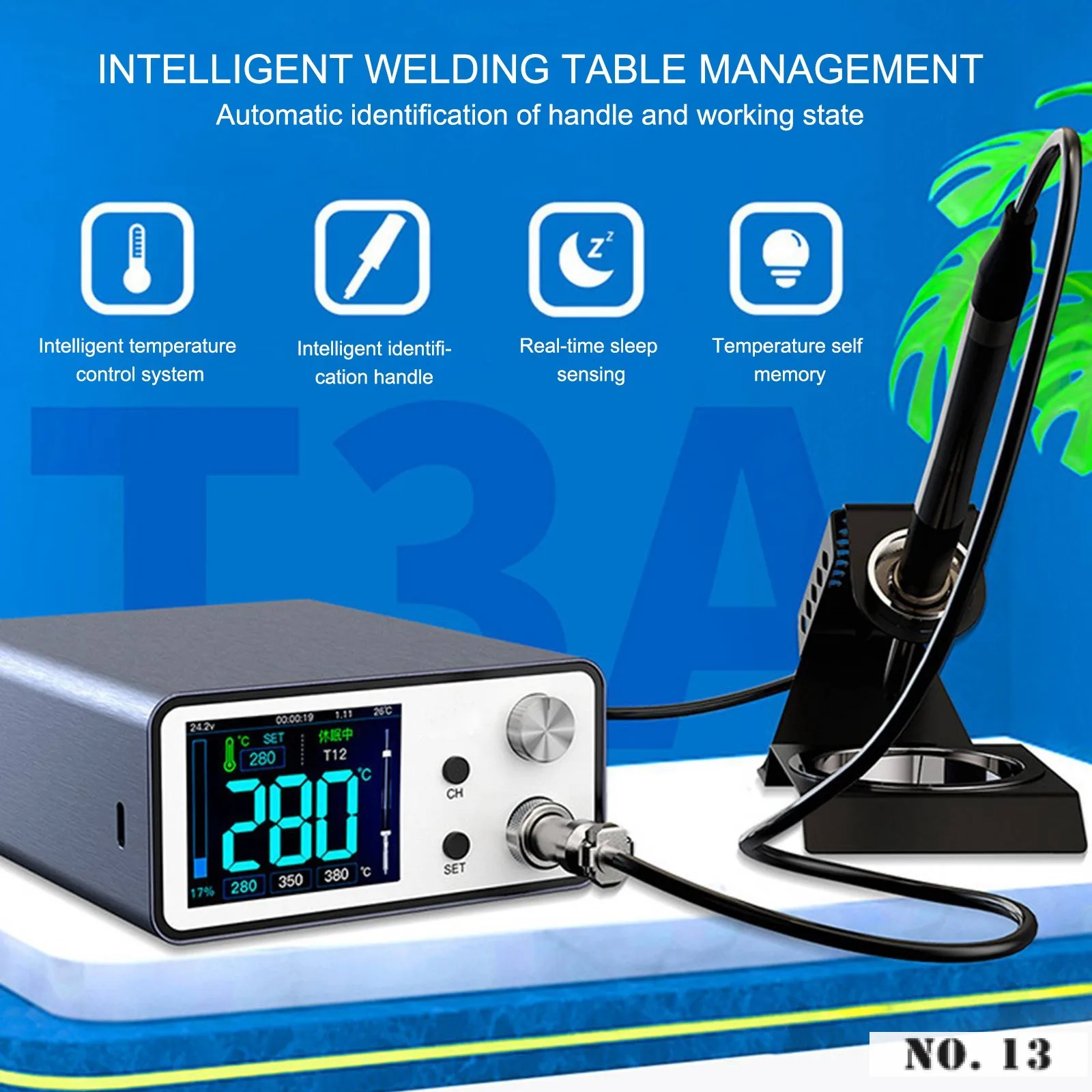 

Smart Soldering Station Heating Up In A Few Seconds Precision T245\T12 Electric Soldering Iron 200W Sleep Low Voltage Protection