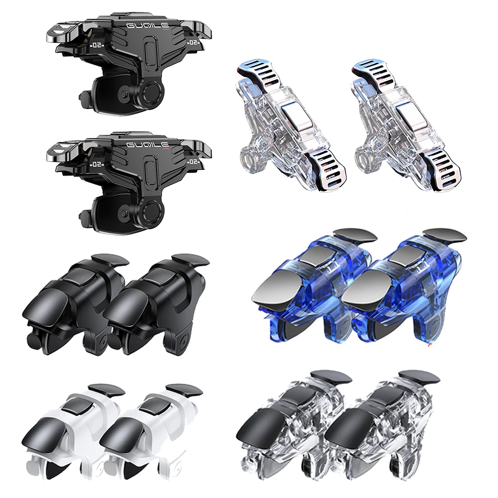 

1 Pair PUBG Mobile Joystick Android Phone Gamepad Free Fire Game Mechanical Triggers for iPhone Cellphone Smartphone