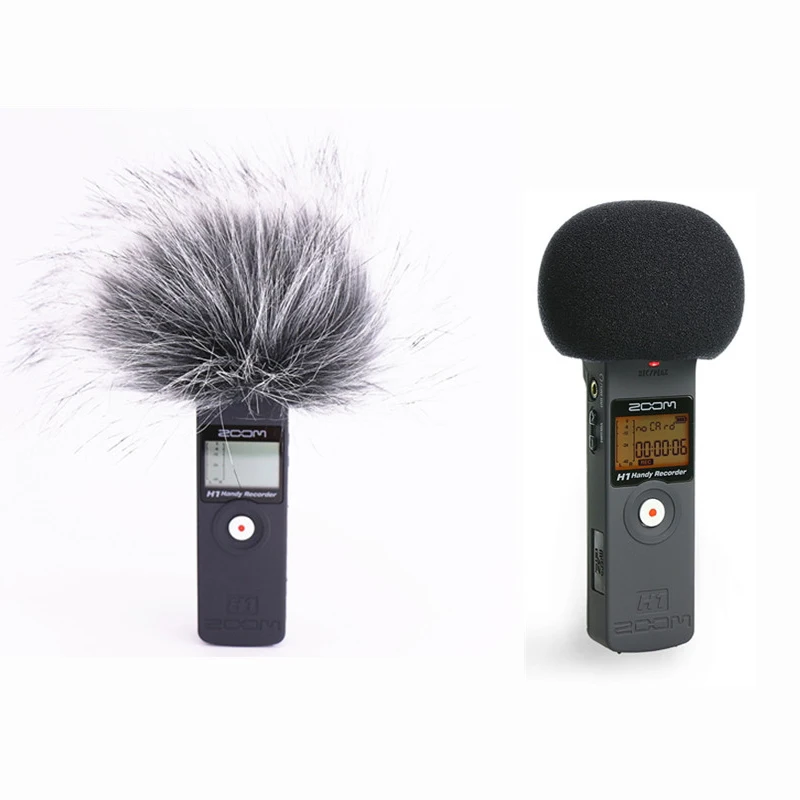 

Outdoor Furry Windscreen Muff Cover Foam Filter Microphone Windproof Cover for ZOOM H1 H1N Recorder Accessories