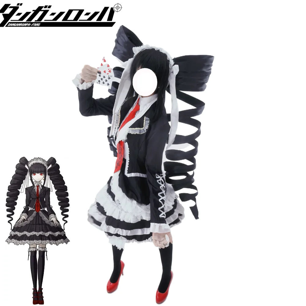 Костюм для косплея Danganronpa Celestia Ludenberg: школьная форма Yasuhiro Taeko с париком для Хэллоуина, комик-конов и вечеринок (art.: 3920dcbb0139d) - 3920dcbb0139d