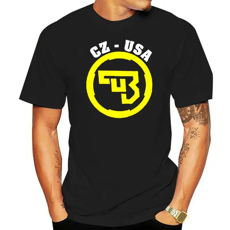 

New Cz Usa Ceska Zbrojovka Firearms Guns Logo Black T Shirt S-3XL
