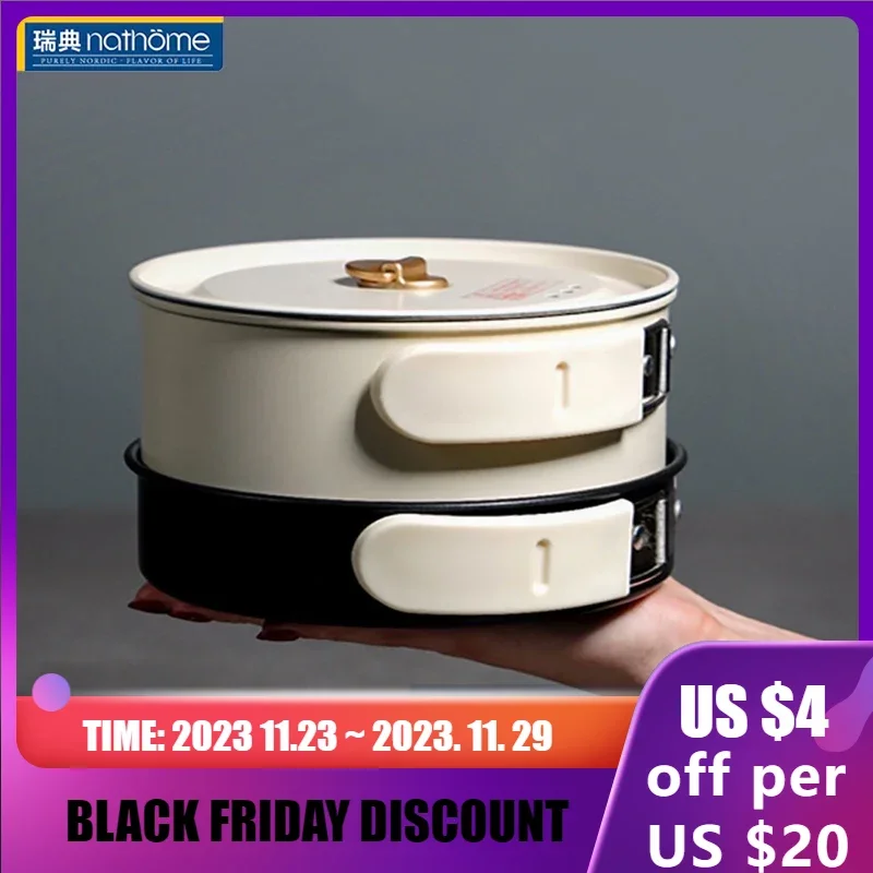 

Nathome Portable Mini Electric Cooker 1.2L Multi Cooker For Travel Home Dormitory Fry Steak Cooking Noodle Soup Boiling Water