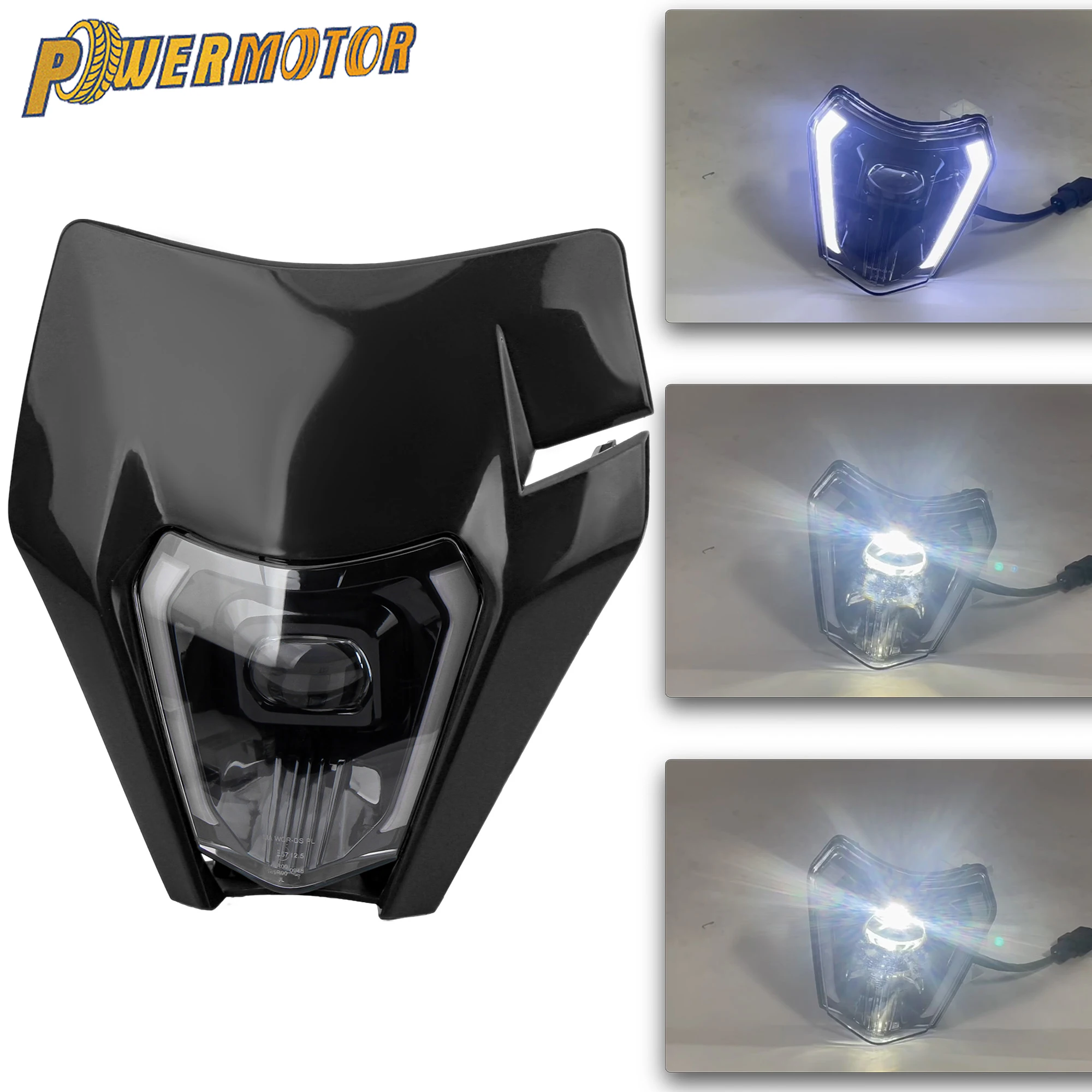 Фото Светодиодная фара для мотоцикла Enduro для KTM EXC XC SX SXF MX 150 250 300 450 2018-2023, модифицированный обтекатель фар DirtBike Supermoto №1
