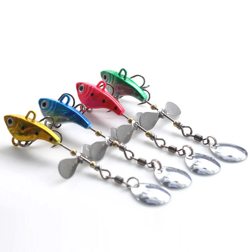 

VIB вращающаяся приманка в виде ложки, металлический воблер с блестками, 8,5 см, 12 г, искусственные приманки для ловли карпа, рыболовные приманк...